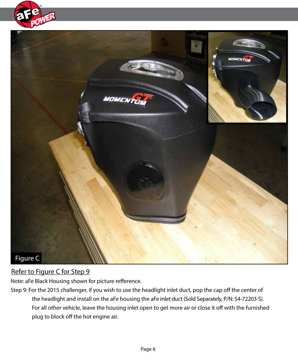 aFe Momentum GT Cold Air Intake Red w/ Pro D&S | Dodge Challenger/Charger SRT (11-17) (51-72203-R)