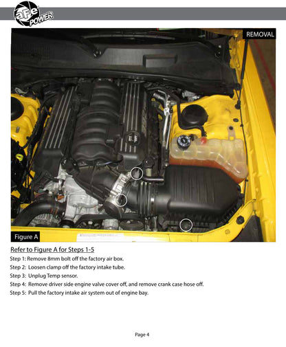aFe Momentum GT D&S CAI | Challenger/Charger R/T V8 6.4L HEMI (11-15) (51-72203)