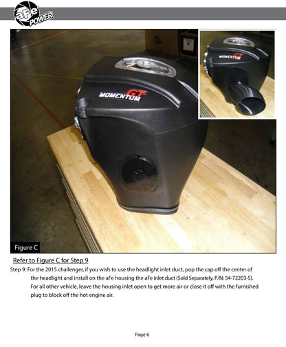 aFe Momentum GT D&S CAI | Challenger/Charger R/T V8 6.4L HEMI (11-15) (51-72203)