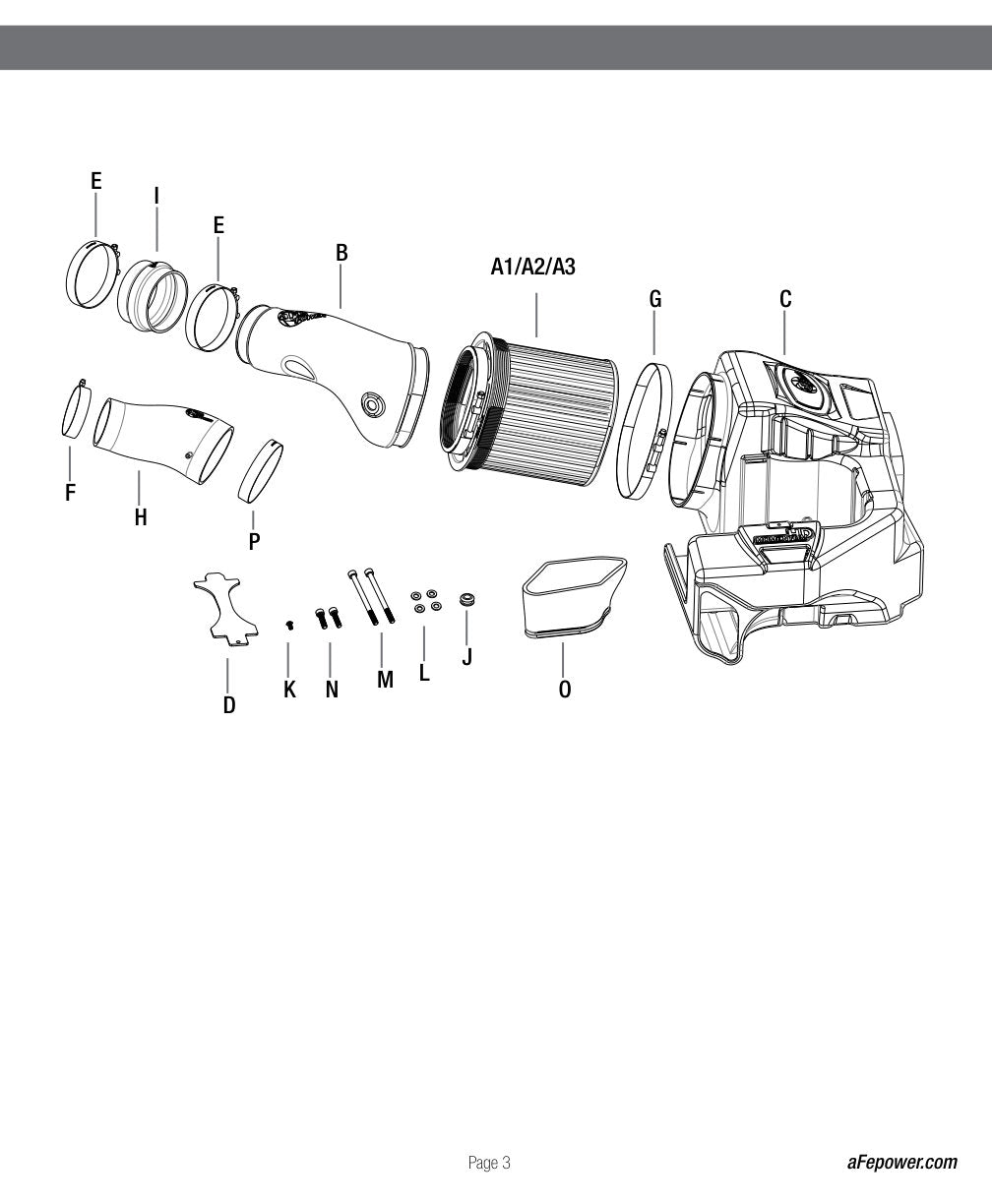 aFe Momentum HD Cold Air Intake | Ford Diesel V8-7.3L (99-03) (51-73002) (SPF73002-12K)