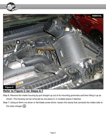 aFe Momentum HD Cold Air Intake | Ford V8-6.0L (03-07) (51-73003)
