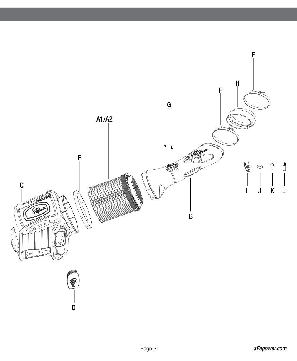 aFe Momentum HD Cold Air Intake | Ford Diesel V8-6.7L (11-15) (51-73005-1) (SPF73005-1)