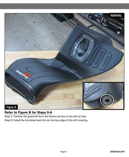 aFe Momentum GT Cold Air Intake System w/ Pro DRY S Filter | Ford F-150 V8 5.0L (15-17) (51-73114)