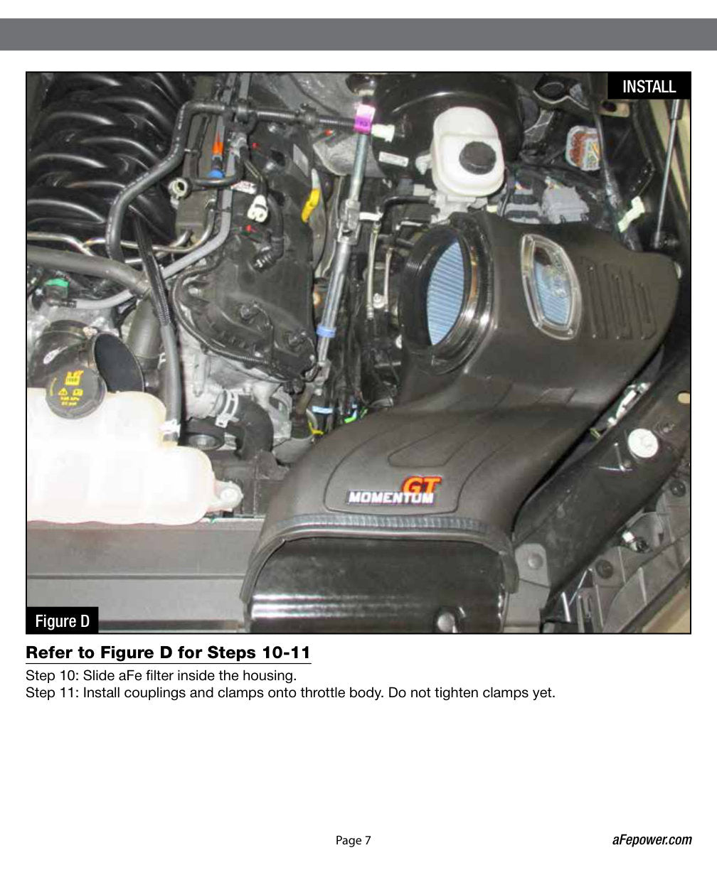 aFe Momentum GT Cold Air Intake System w/ Pro DRY S Filter | Ford F-150 V8 5.0L (15-17) (51-73114)