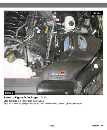 aFe Momentum GT Cold Air Intake System w/ Pro DRY S Filter | Ford F-150 V8 5.0L (15-17) (51-73114)
