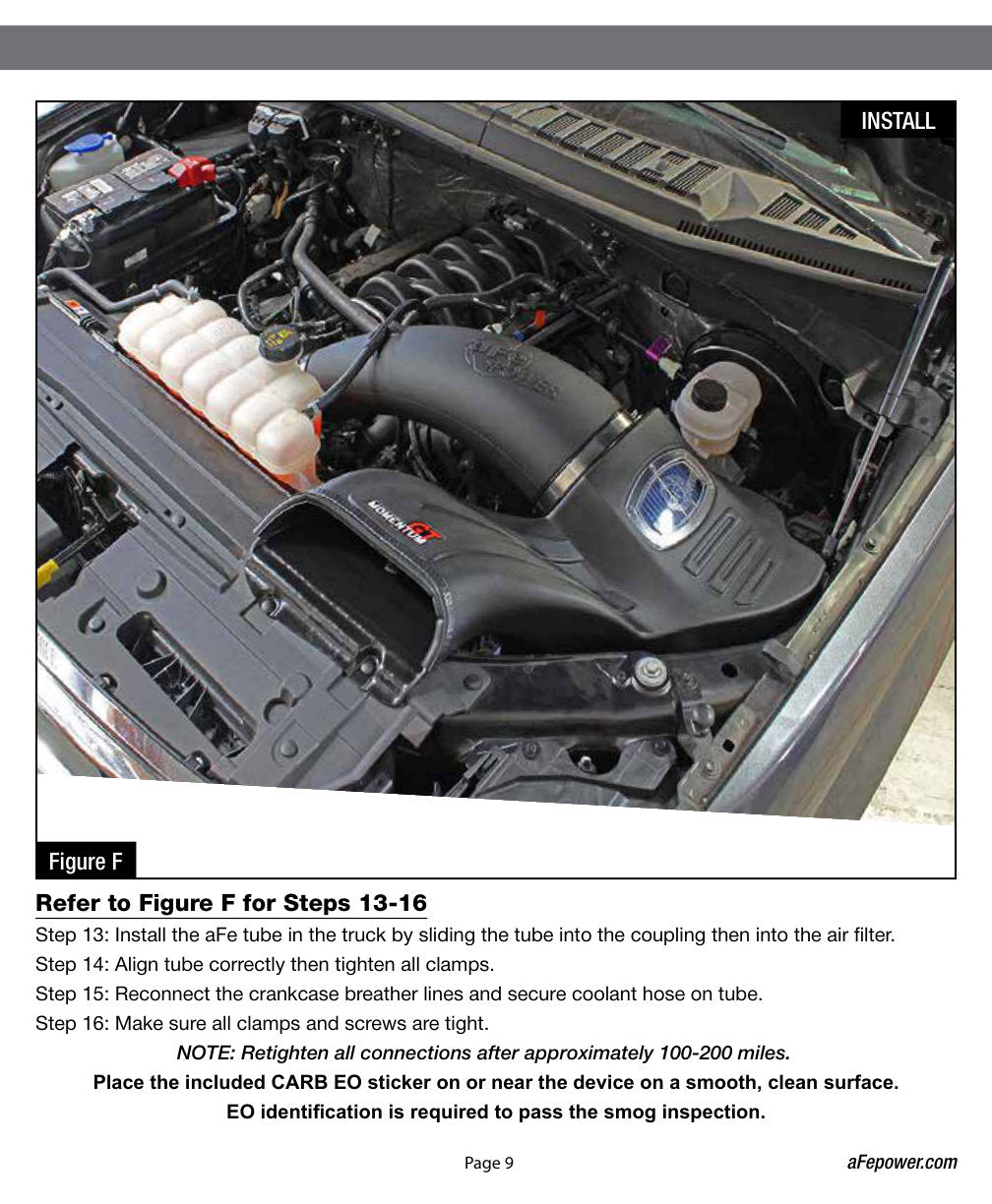 aFe Momentum GT Cold Air Intake System w/ Pro DRY S Filter | Ford F-150 V8 5.0L (15-17) (51-73114)