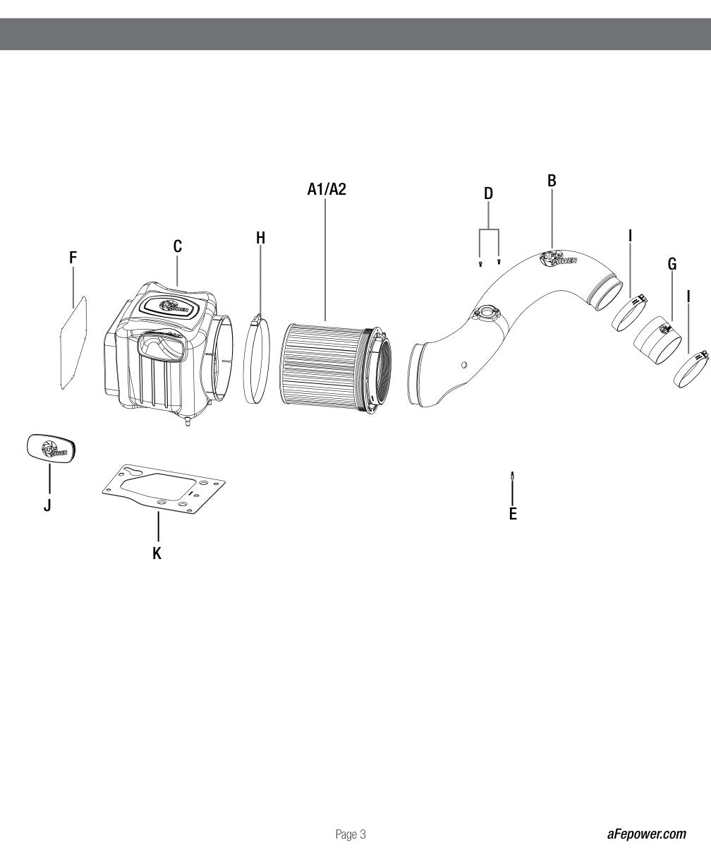 aFe Momentum HD Cold Air Intake | GM Diesel V8-6.6L LLY (04.5-05) (51-74002) (SPF74002-12K)