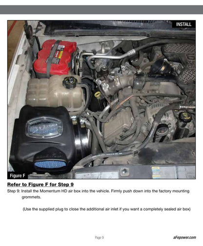 aFe Momentum HD Cold Air Intake | GM Diesel V8-6.6L LLY (04.5-05) (51-74002) (SPF74002-12K)
