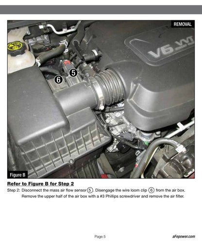 aFe Momentum GT D&S Cold Air Intake | GM Colorado/Canyon V6 3.6L (15-16) (SPF5174106)