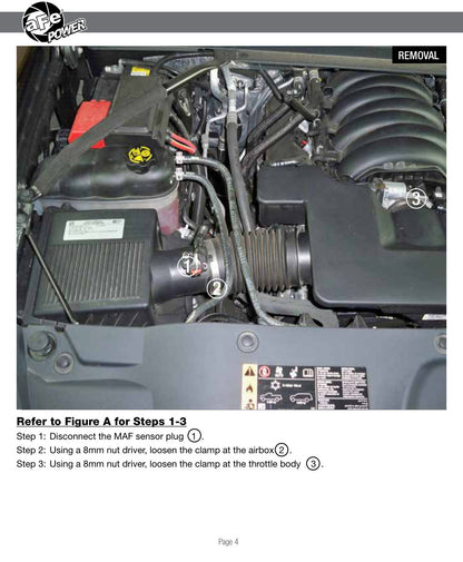 aFe Momentum GT Pro DRY S Cold Air Intake | GM SUV V8 5.3L/6.2L (14-17) (51-74110)