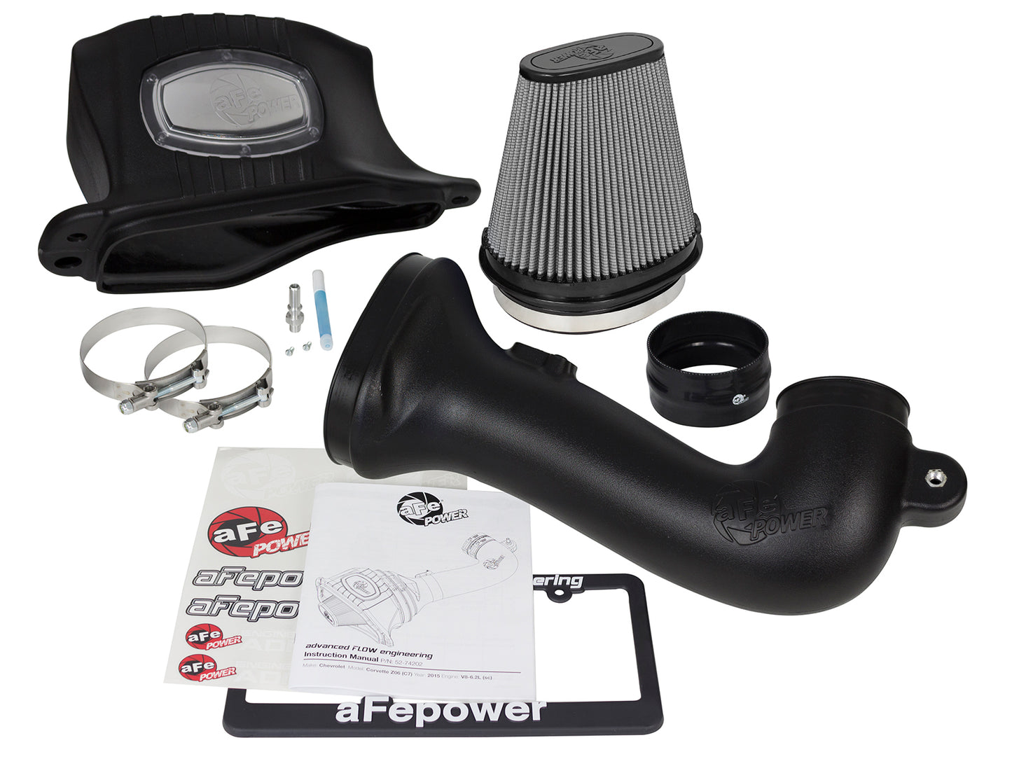 aFe Momentum Pro DRY S Cold Air Intake | Chevy Corvette Z06 (C7) V8-6.2L (15-17) (51-74202-1)