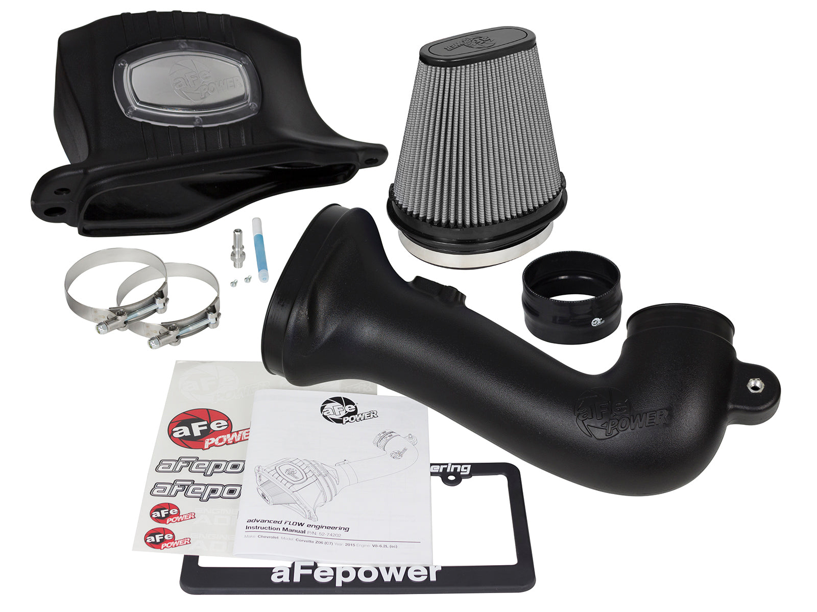 aFe Momentum Pro DRY S Cold Air Intake | Chevy Corvette Z06 (C7) V8-6.2L (15-17) (51-74202-1)