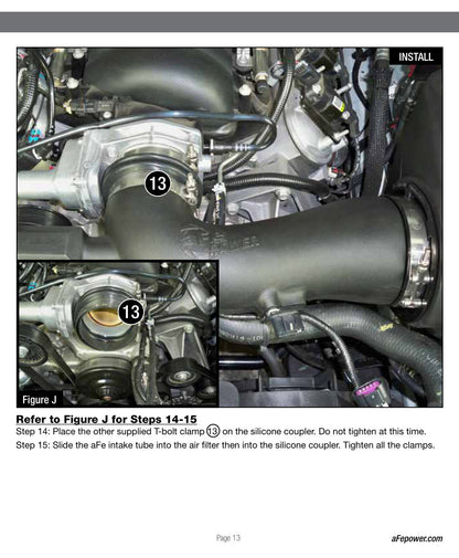 aFe Power 13-15 Chevrolet Camaro SS V8-6.2L Pro DRY S Cold Air Intake (51-74204)