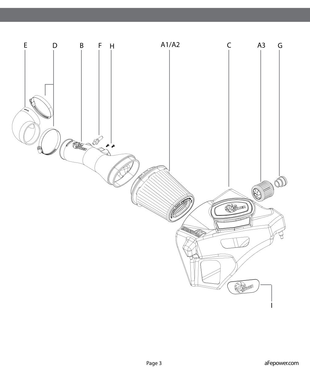 aFe Momentum Air Intake System | Cadillac ATS 13-19 (51-74205)