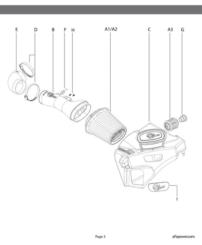 aFe Momentum Air Intake System | Cadillac ATS 13-19 (51-74205)