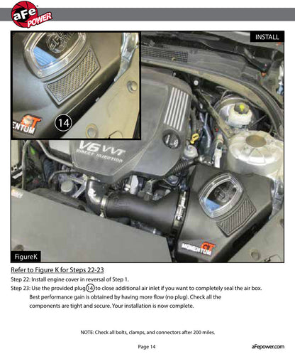 aFe Momentum Air Intake System | Cadillac ATS 13-19 (51-74205)