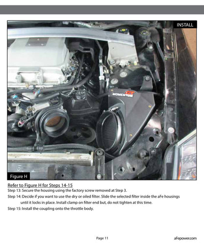 aFe Momentum GT Pro DRY S Cold Air Intake | Cadillac CTS-V V8 6.2L (09-15) (51-74207)