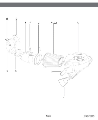aFe Momentum GT Pro DRY S Intake 16-26 Camaro SS (51-74210)