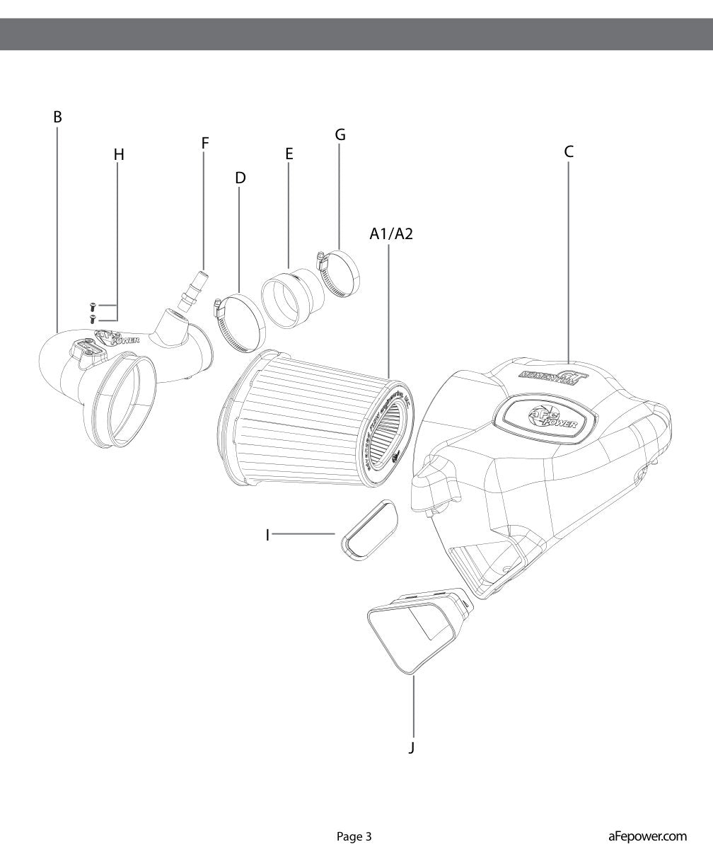 aFe Momentum GT Pro DRY S Intake | Chevrolet Camaro (16-26) (51-74212)