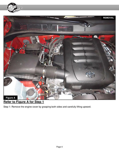 aFe 07-21 Toyota Tundra V8 5.7L Momentum GT Cold Air Intake w/ Pro DRY S Filter (51-76003-R)