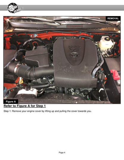 aFe Momentum GT Red Edition Cold Air Intake | Toyota Tacoma V6 3.5L (16-23) (51-76005-R)