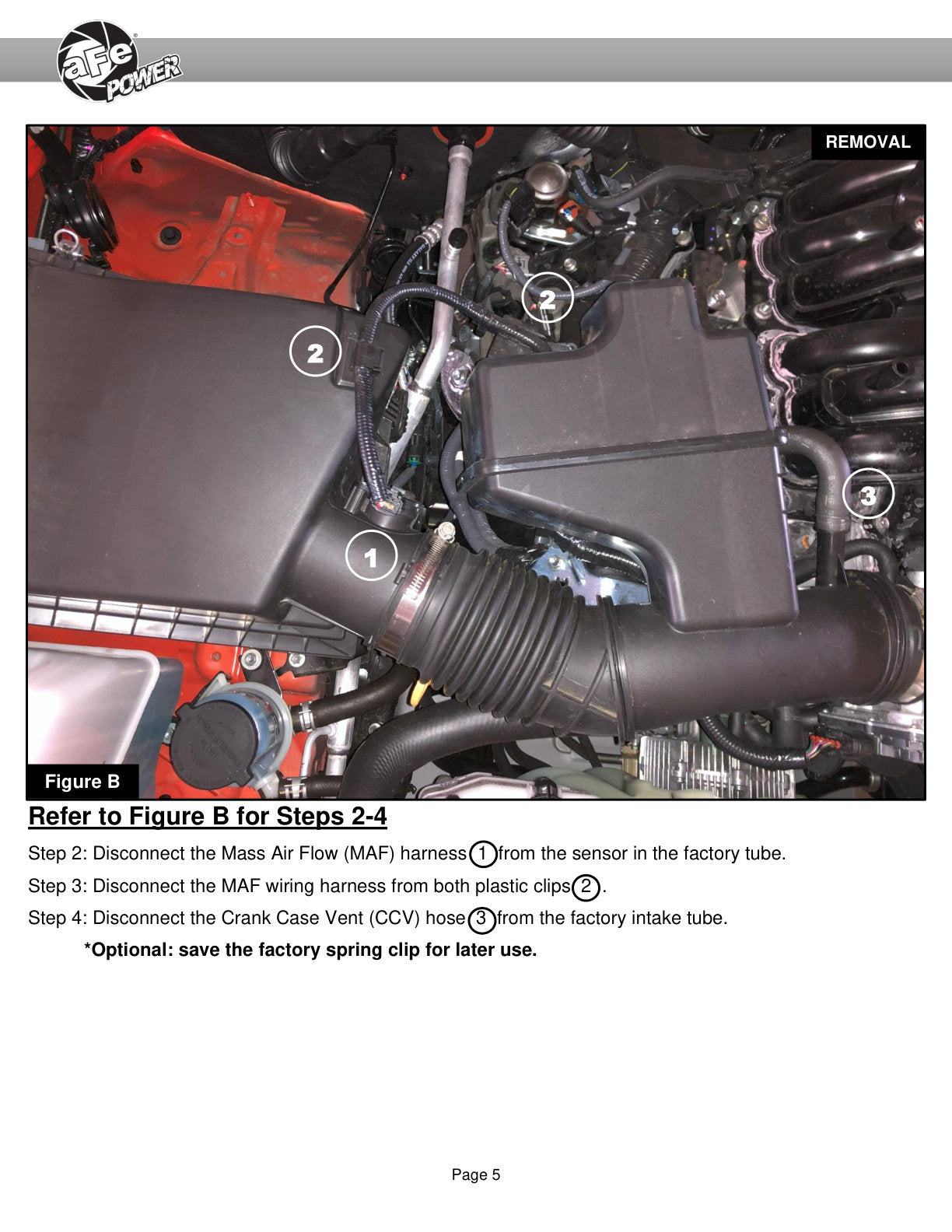 aFe Momentum GT Red Edition Cold Air Intake | Toyota Tacoma V6 3.5L (16-23) (51-76005-R)