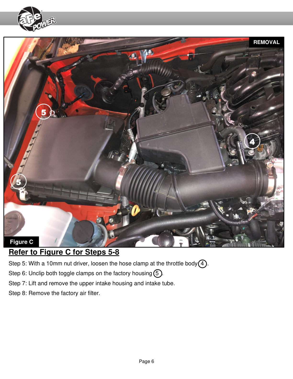 aFe Momentum GT Red Edition Cold Air Intake | Toyota Tacoma V6 3.5L (16-23) (51-76005-R)