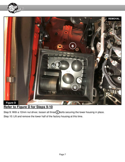 aFe Momentum GT Red Edition Cold Air Intake | Toyota Tacoma V6 3.5L (16-23) (51-76005-R)