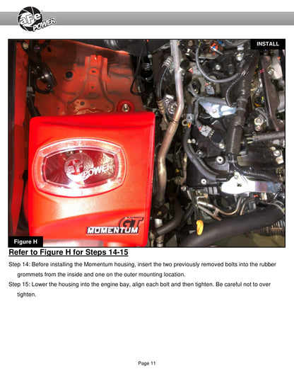 aFe Momentum GT Red Edition Cold Air Intake | Toyota Tacoma V6 3.5L (16-23) (51-76005-R)