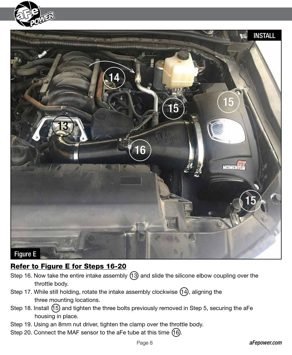 aFe Momentum GT Cold Air Intake | Infiniti QX80/Patrol 5.6L V8 (14-17/10-15) (51-76104)