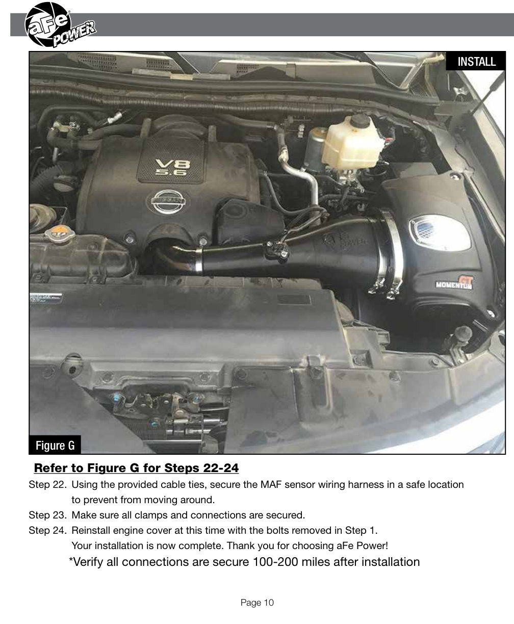 aFe Momentum GT Cold Air Intake | Infiniti QX80/Patrol 5.6L V8 (14-17/10-15) (51-76104)