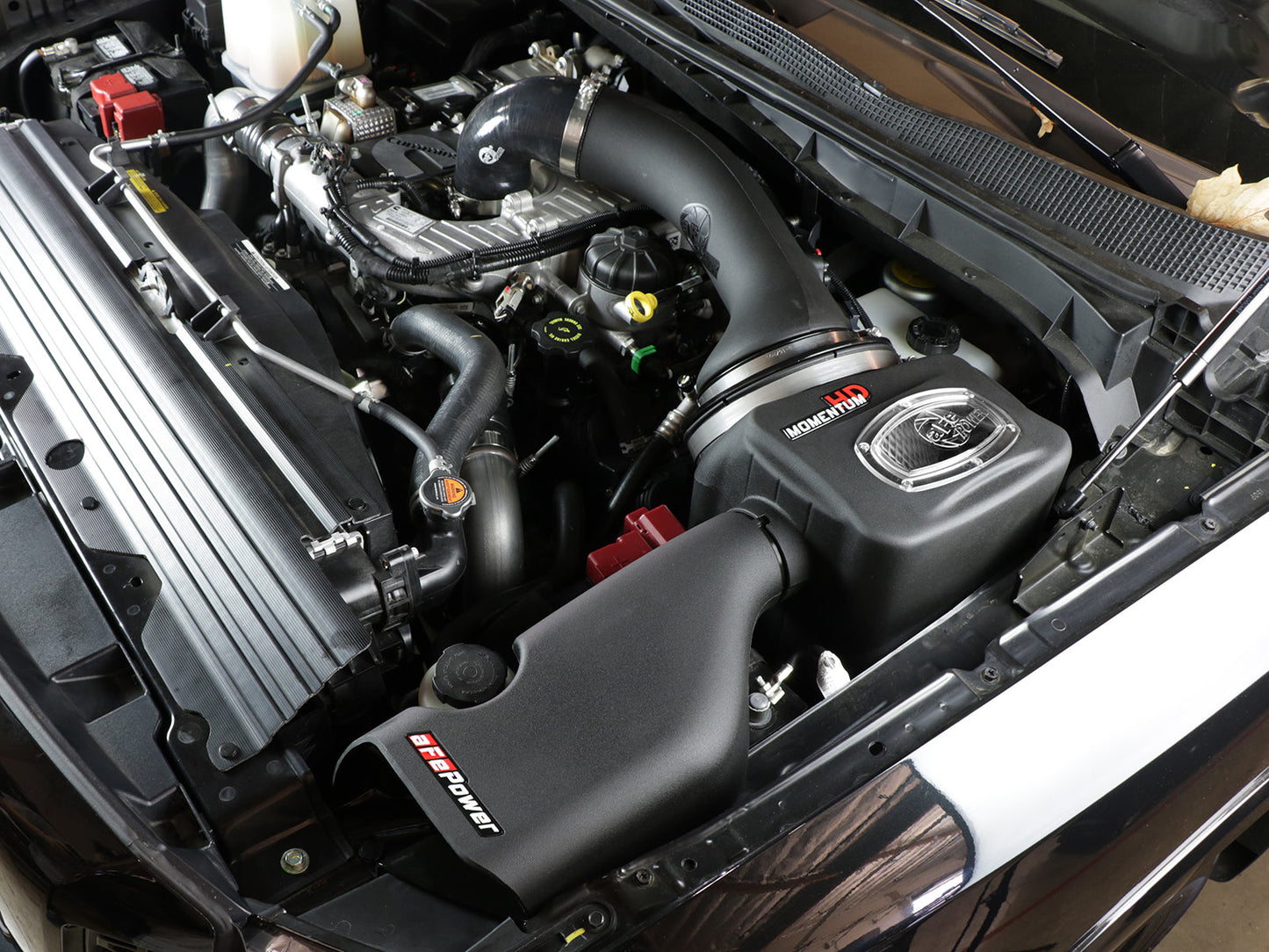 aFe Power 16-19 Nissan Titan XD V8 5.0L Momentum HD Cold Air Intake System w/ Pro DRY S Media (51-76105)