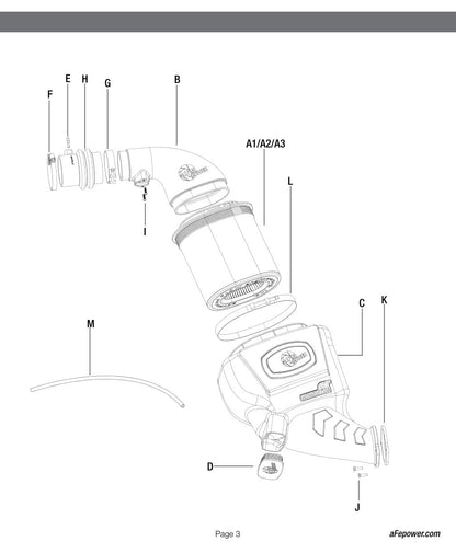 aFe Momentum GT PRO DRY S Cold Air Intake System 01-16 Nissan Patrol (Y61) I6-4.8L