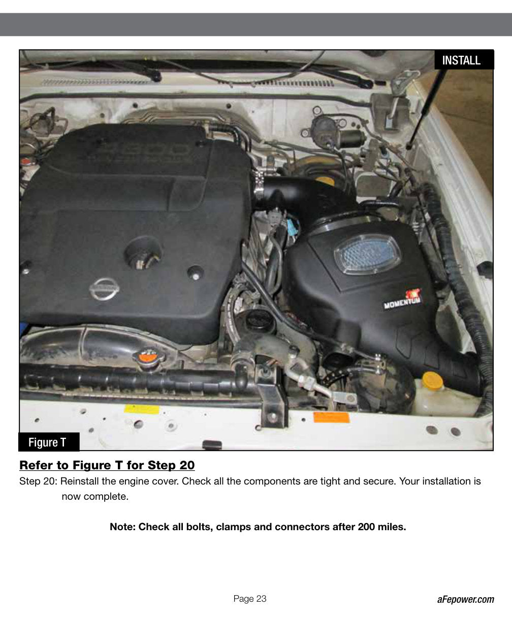 aFe Momentum GT PRO DRY S Cold Air Intake System 01-16 Nissan Patrol (Y61) I6-4.8L