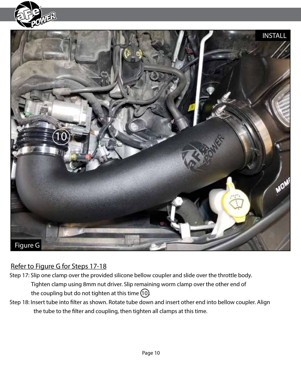 aFe Momentum GT Pro DRY S Cold Air Intake | Jeep GC WK2 V8 5.7L HEMI (11-17) (51-76205-1)