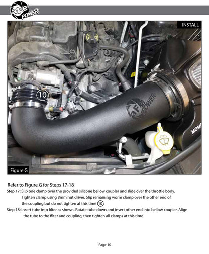aFe Momentum GT Pro DRY S Cold Air Intake | Jeep GC WK2 V8 5.7L HEMI (11-17) (51-76205-1)