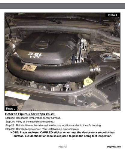 aFe Momentum GT D&S Cold Air Intake | Jeep Grand Cherokee 3.6L V6 (11-14) (SPF5176207)