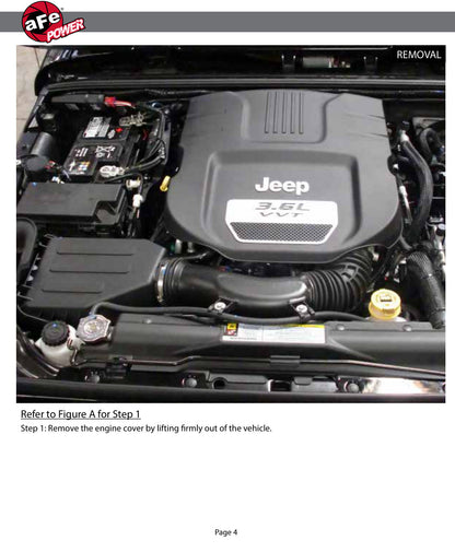 aFe Momentum GT Pro DRY S Cold Air Intake System | Jeep Wrangler JK V6 3.6L (12-18) (51-76212)