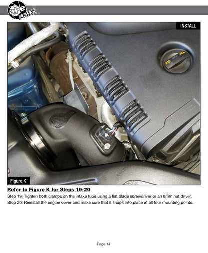 aFe Momentum GT Cold Air Intake System w/ Pro DRY S Filter | Audi A4 (B8) L4-2.0L (09-16) (51-76402)