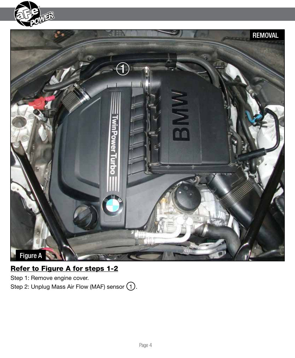 aFe MagnumFORCE Stage-2 Si Pro DRY S Intake | BMW 535i F10 L6 3.0L N55 (11-16) (51-82082-1)