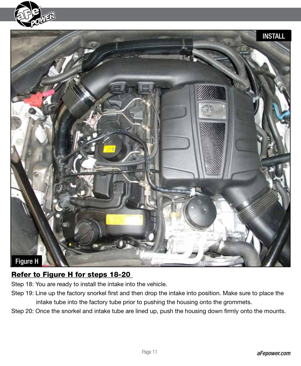 aFe MagnumFORCE Stage-2 Si Pro DRY S Intake | BMW 535i F10 L6 3.0L N55 (11-16) (51-82082-1)