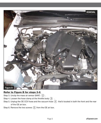 aFe MagnumFORCE Stage-2 Si Intake w/Pro Dry S | Toyota Tacoma V6 4.0L 2012-2013 (51-82342)