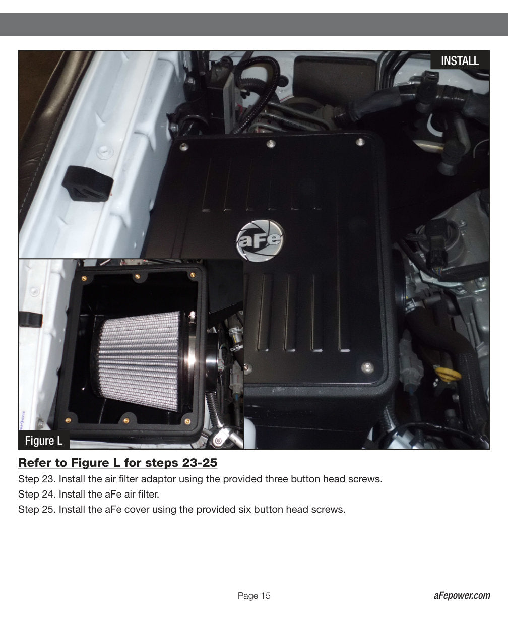 aFe MagnumFORCE Stage-2 Si Intake w/Pro Dry S | Toyota Tacoma V6 4.0L 2012-2013 (51-82342)