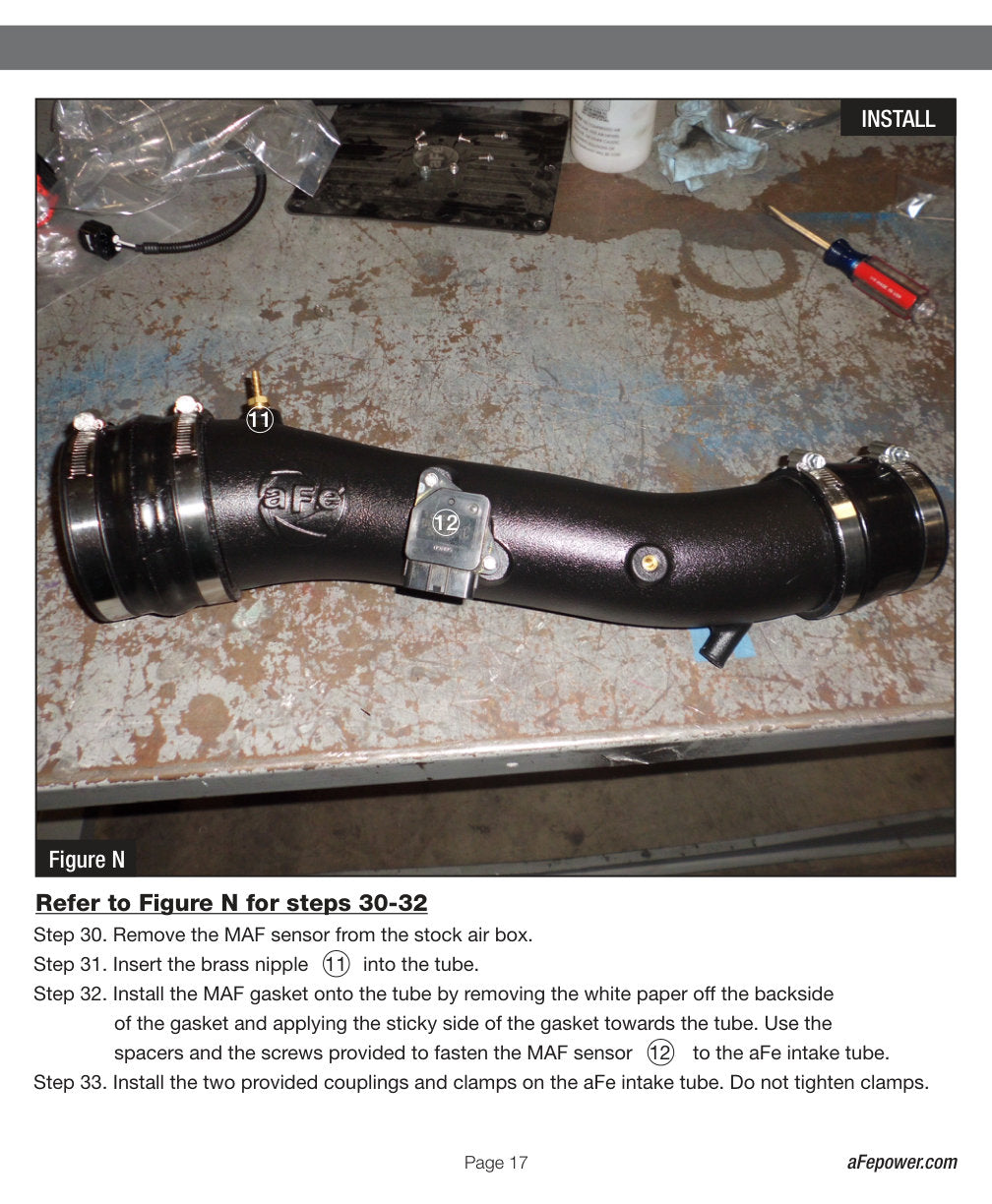 aFe MagnumFORCE Stage-2 Si Intake w/Pro Dry S | Toyota Tacoma V6 4.0L 2012-2013 (51-82342)