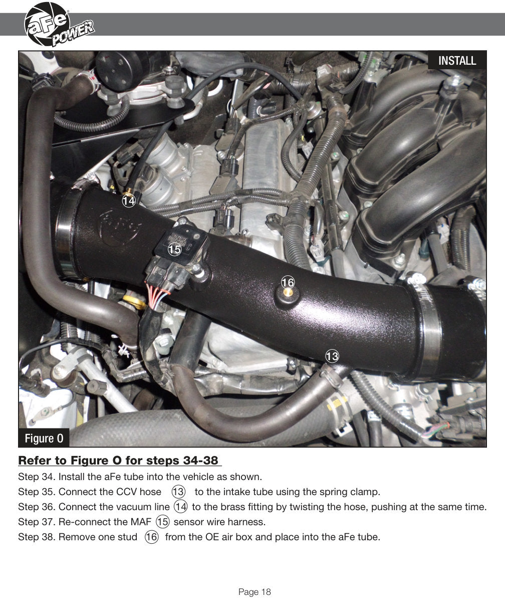 aFe MagnumFORCE Stage-2 Si Intake w/Pro Dry S | Toyota Tacoma V6 4.0L 2012-2013 (51-82342)