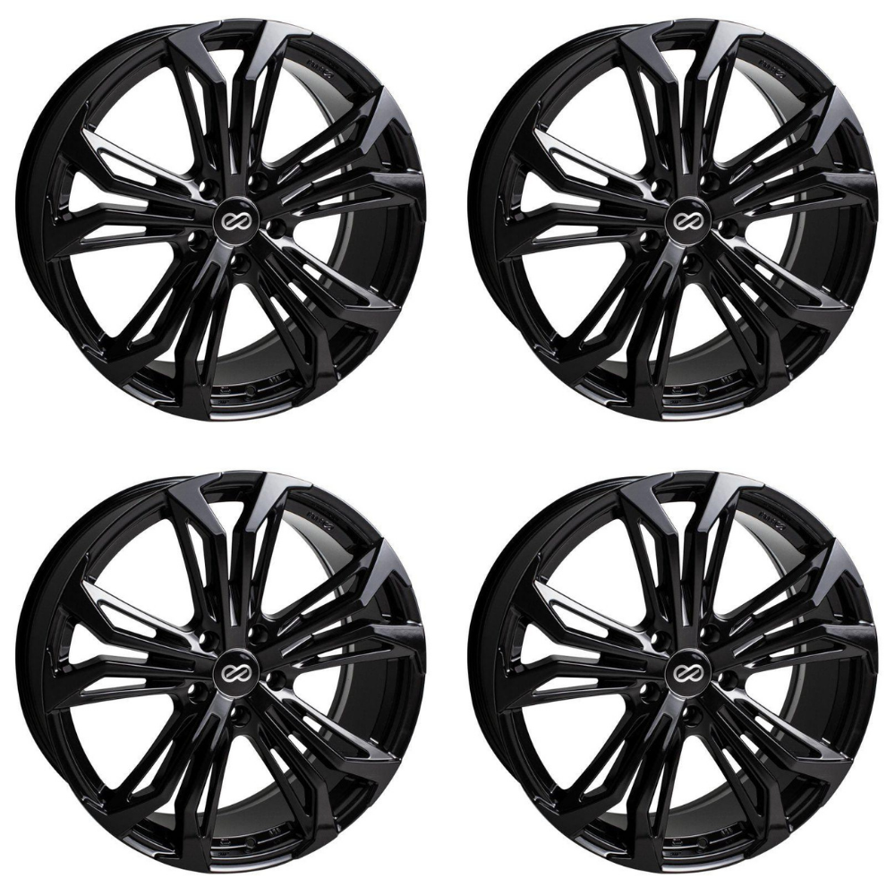 (set of 4) Enkei Vortex Black | 17x7.5" +40mm | 5x114.3mm Wheel