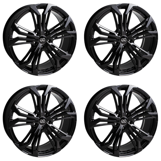 (set of 4) Enkei Vortex Black | 17x7.5" +40mm | 5x114.3mm Wheel