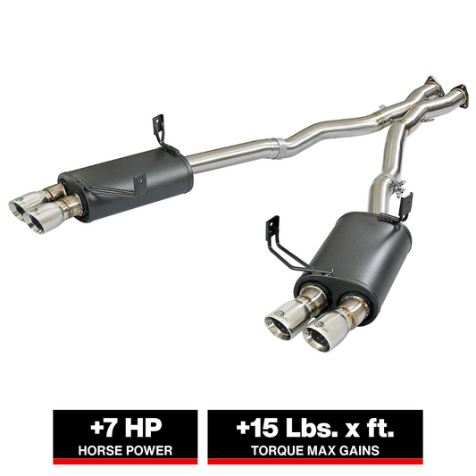 aFe MACH Force-Xp 2.5in SS Cat-Back BMW Z4 M Coupe/Roadster (05-08) (49-36339-P)