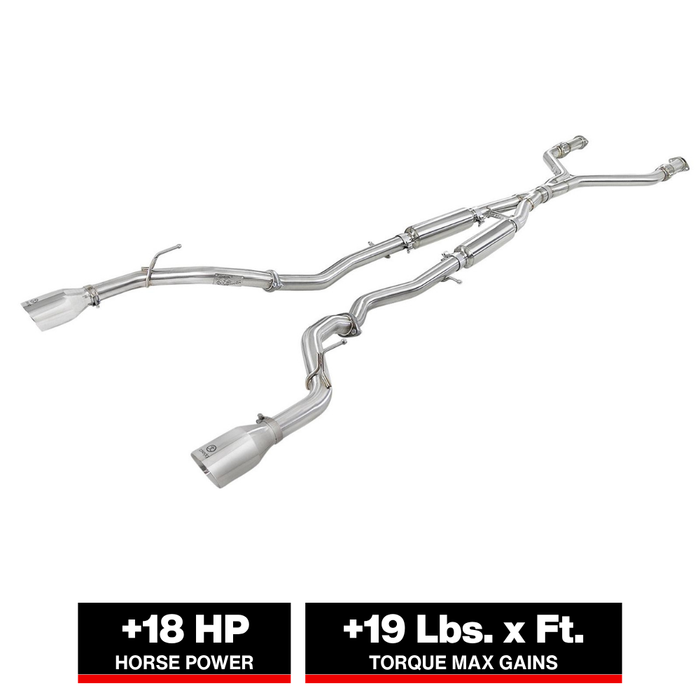 aFe Takeda 2.5in SS Cat-Back Exhaust | Infiniti Q50 (16-24) (49-36132NM-C)