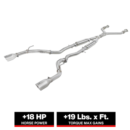 aFe Takeda 2.5in SS Cat-Back Exhaust | Infiniti Q50 (16-24) (49-36132NM-C)